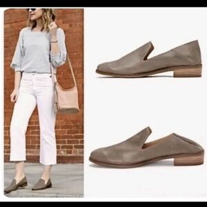 Lucky Women's Soft Grayish Tan Leather Loafers_9W